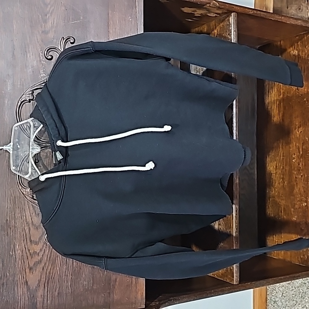Wild Fable Women's Small Cropped Black Hoodie - Picture 1 of 8